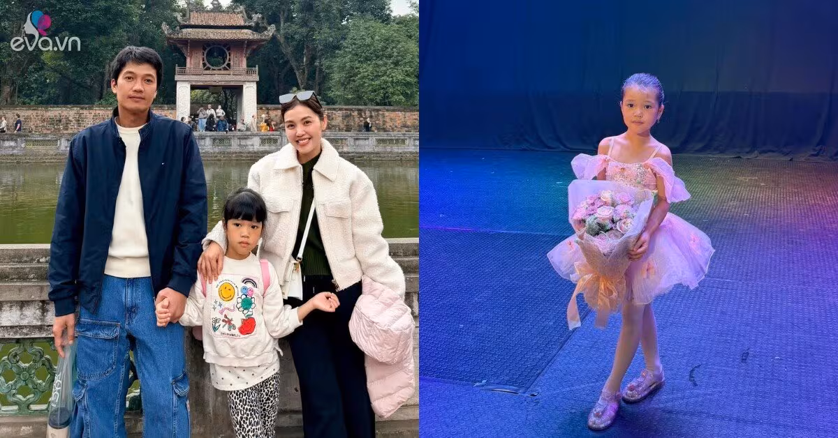 Con gái Quang Tuấn gây sốt với tài năng múa ba lê và nhan sắc "tỉ lệ vàng"